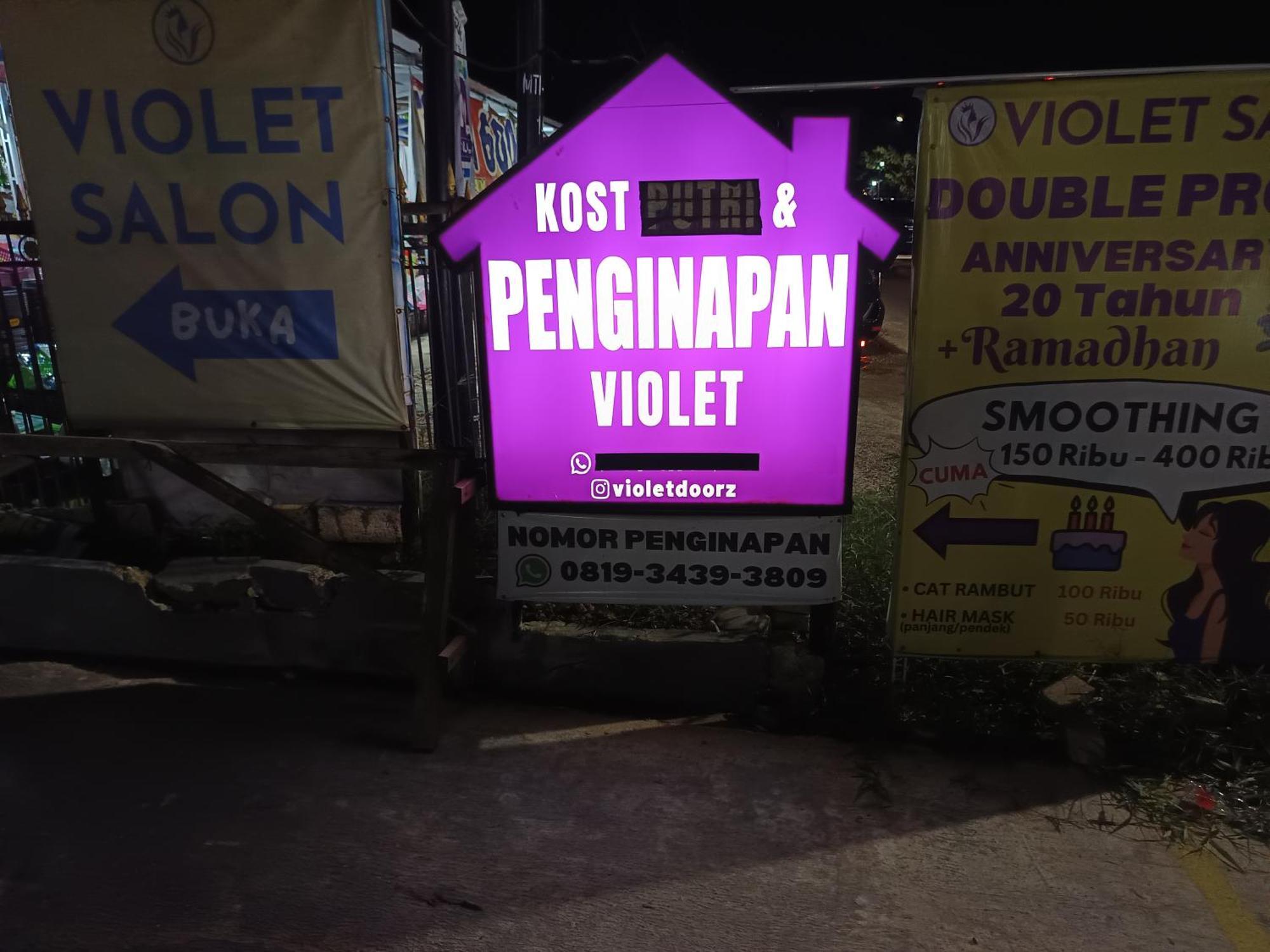 Penginapan Violet Doorz Syariah Banjarbaru Bagian luar foto
